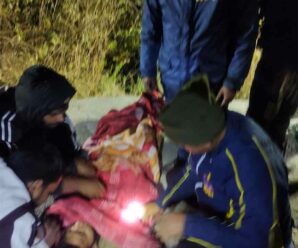 Youth fell in a ditch on Dehradun-Mussoorie road, SDRF did a safe rescue.