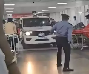 What happened that the police vehicle reached the sixth floor ward of AIIMS Rishikesh, the patients were stunned.