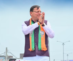 Grand welcome to CM Pushkar Singh Dhami in Bahraich, road show held in support of BJP candidate