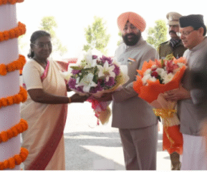 President Murmu addressed the Uttarakhand Assembly, praising the UCC; Chief Minister Dhami was also present.