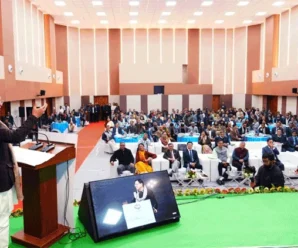 Chief Minister Dhami addressed administrative officers at the brainstorming session and Dialogue on Vision 2047.